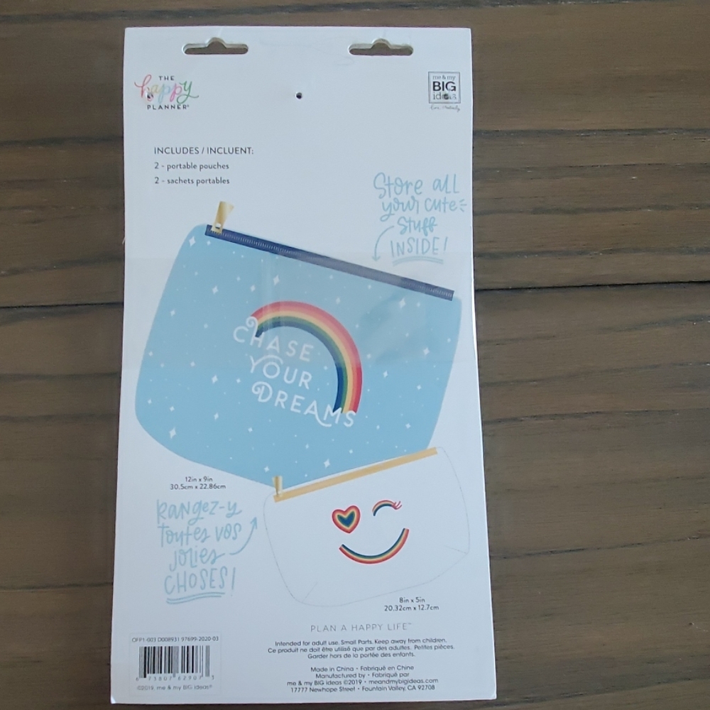 NWT The Happy Planner® Nylon Portable Pouches